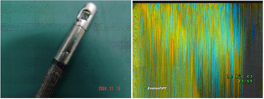 避免探頭CCD損傷的使用注意事項-擠壓損傷示意圖 避免探頭CCD損傷的使用注意事項-擠壓損傷示意圖