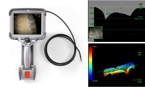 韋林內窺鏡3D測量點云圖 韋林內窺鏡3D測量點云圖